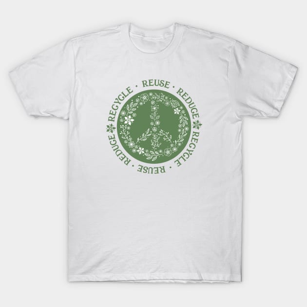 Recycle Reuse Reduce T-Shirt by Crisp Decisions